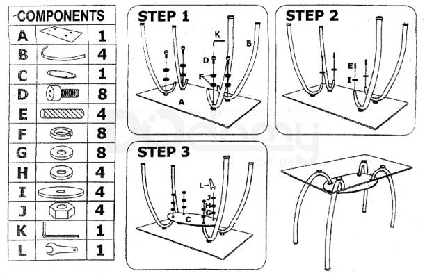 Журнальний столик SIGNAL Arachne II, фото 2