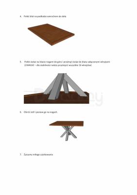 Стол Signal Cross 150x90 dąb, фото 3