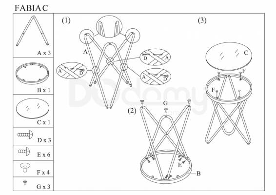 Журнальний столик SIGNAL Fabia C, фото 2