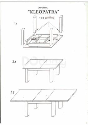 Стол Signal KLEOPATRA ВЕНГЕ, фото 2