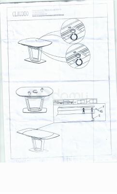 Стол раскладной Signal CLAUDIO II белый 160(220)X90, фото 2