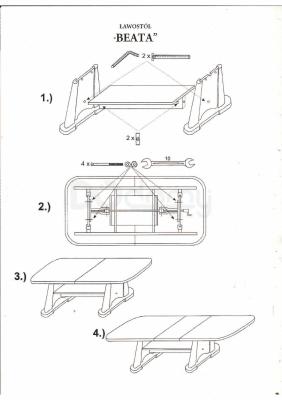 Стол Signal BEATA орех, фото 2