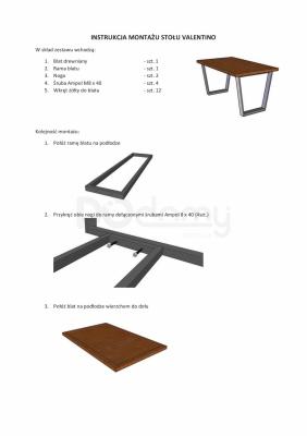 Стол Signal VALENTINO OKLEINA NATURALNA DĄB/Черный 150x90, фото 2
