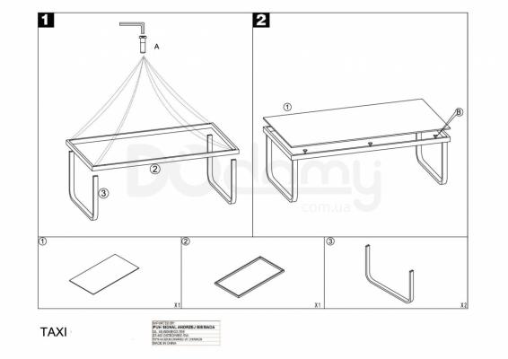 Стіл SIGNAL TAXI PARYŻ 110x70, фото 3