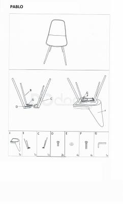 Крісло SIGNAL Pablo сірий, фото 2