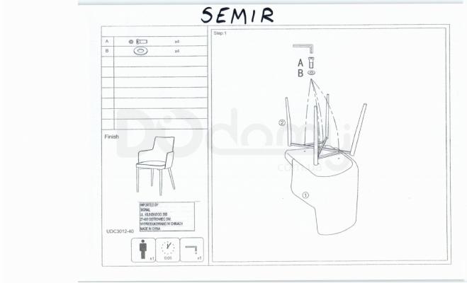 Кресло Signal Semir серый, фото 2