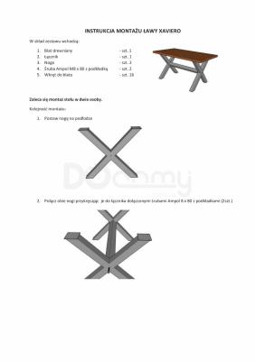 Стіл SIGNAL Xaviero LITY DĄB/чорний 180x90, фото 2