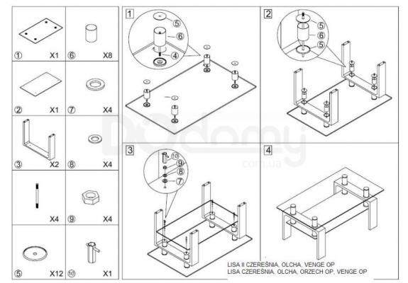 Журнальный столик Signal LISA BASIC ВЕНГЕ, фото 2