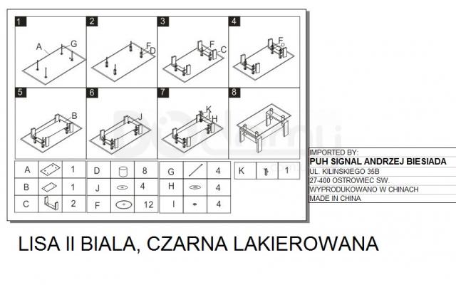 Журнальный столик Signal LISA III БЕЛЫЙ, фото 2