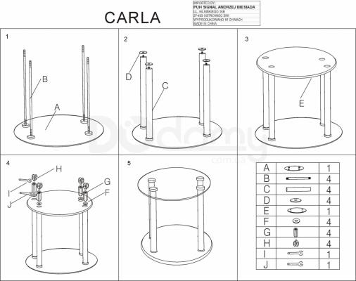 Журнальные столики Signal Carla, фото 2