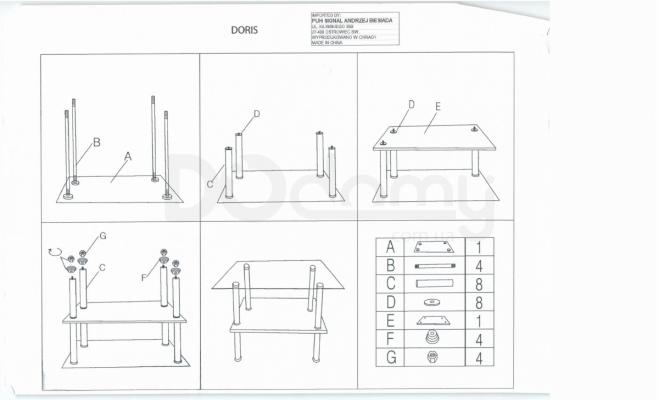 Журнальний столик SIGNAL Doris, фото 2