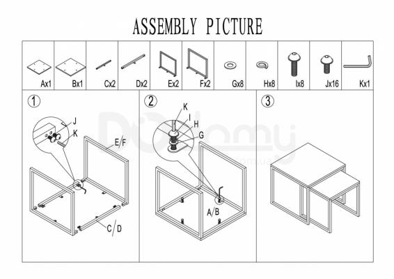Столик журнальний SIGNAL Largo Duo, фото 2