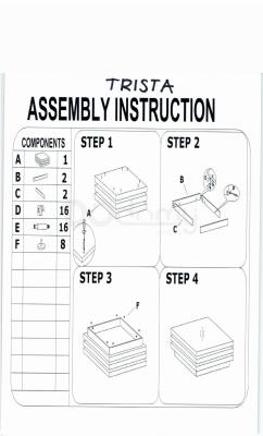 Журнальный столик Signal TRISTA белый, фото 2