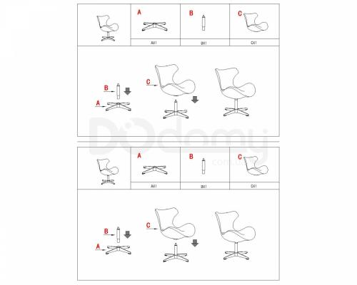 Крісло SIGNAL Felix сірий, фото 2