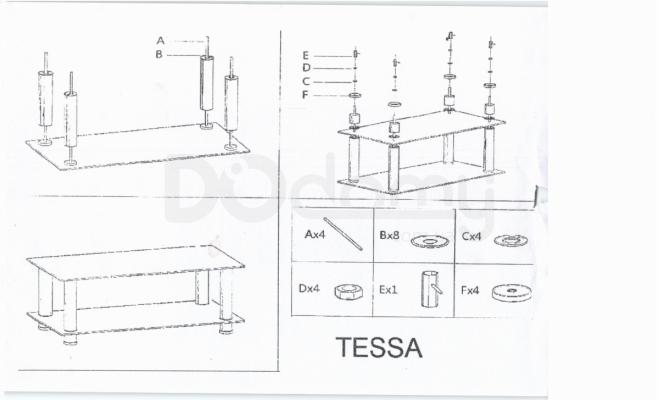 Журнальний столик SIGNAL TESSA 60x60x55, фото 2