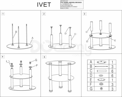 Журнальный столик Signal Ivet, фото 2