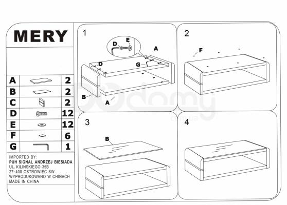 Журнальный столик Signal Mery 120*60, фото 2