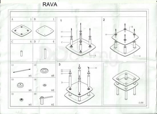 Журнальний столик SIGNAL RAVA D, фото 2