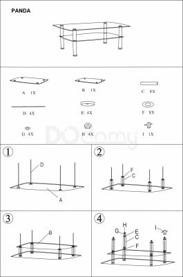 Журнальний столик SIGNAL PANDA, фото 2