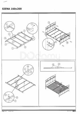 Кровать Signal Siena 160 белый, фото 2