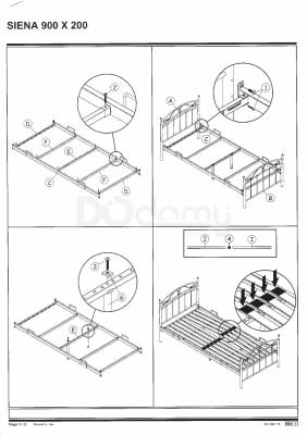 Ліжко SIGNAL Siena 90 білий, фото 2