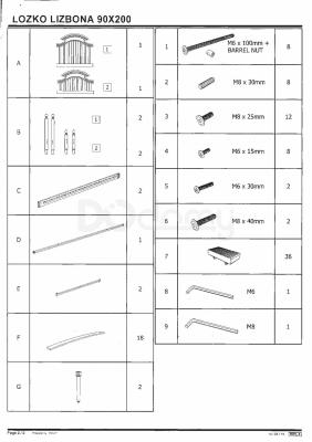 Ліжко SIGNAL Lizbona 90, фото 3