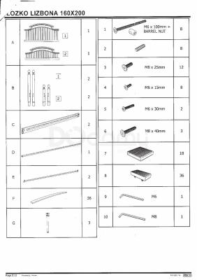 Кровать Signal LIZBONA 140, фото 3