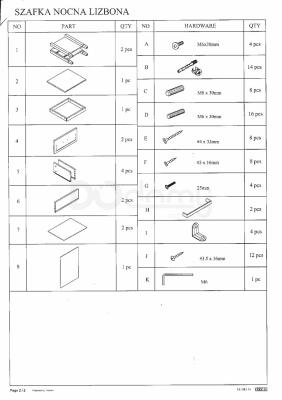 Прикроватна тумба Signal Lizbona, фото 3