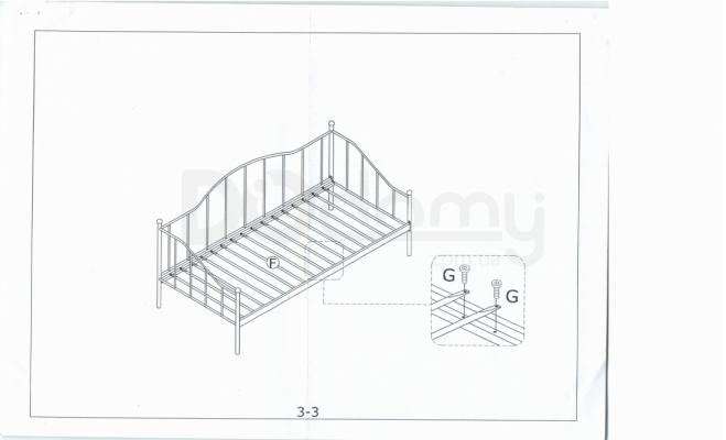 Ліжко SIGNAL Dover чорний, фото 3