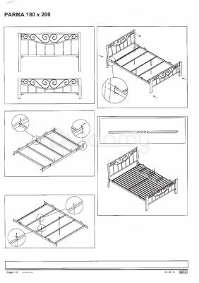 Кровать Signal Parma 180 черешня, фото 2