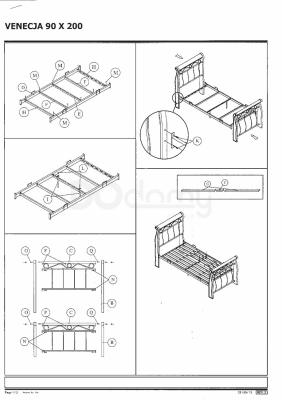Кровать Signal Venecja 90, фото 2