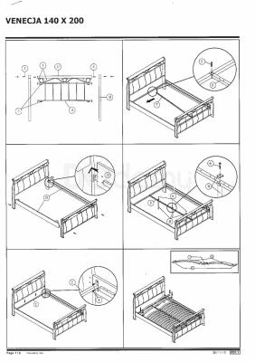Кровать Signal Venecja bis 140, фото 2
