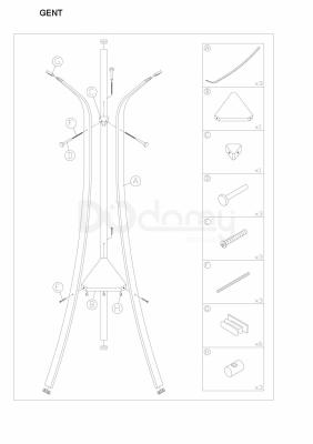 Вешалка Signal Gent черный, фото 2