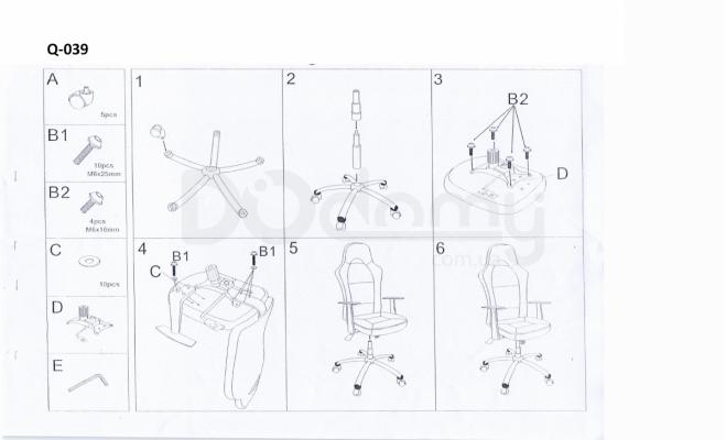 Крісло SIGNAL Q-039 чорний, фото 2