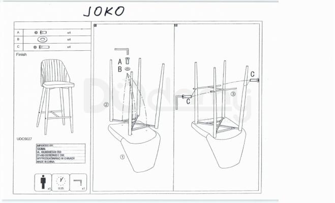 Барный стул Signal Joko, фото 2