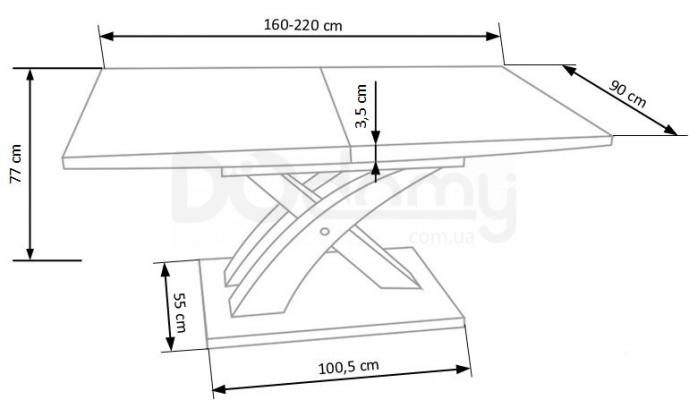 Стол раскладной HALMAR MONTREAL, фото 3