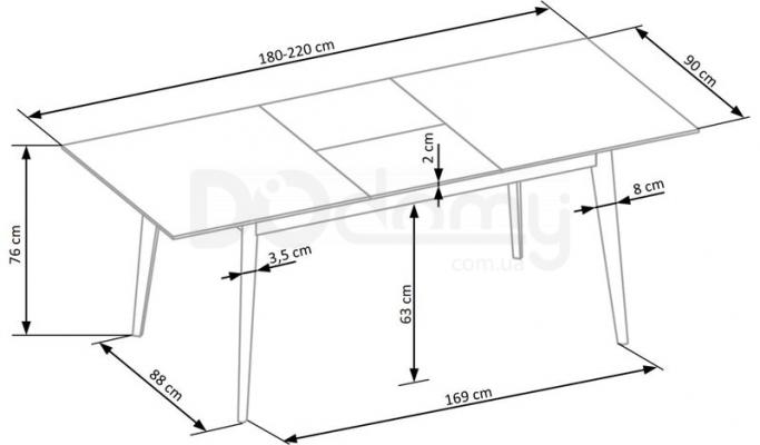 Стол раскладной HALMAR MONTREAL, фото 2
