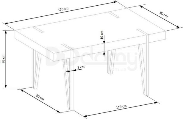 Стіл HALMAR YOHANN, фото 2