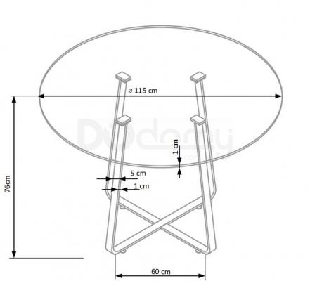 Стіл HALMAR LOOPER, фото 2