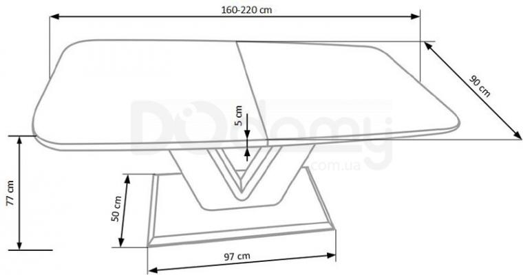 Стіл HALMAR MISTRAL, фото 2