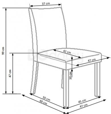 Стілець HALMAR Norbert бежевий, фото 3