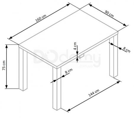 Стол HALMAR RONALD 160-200, фото 2