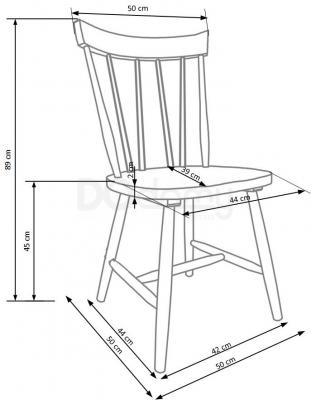 Стілець HALMAR Charles Сірий, фото 2