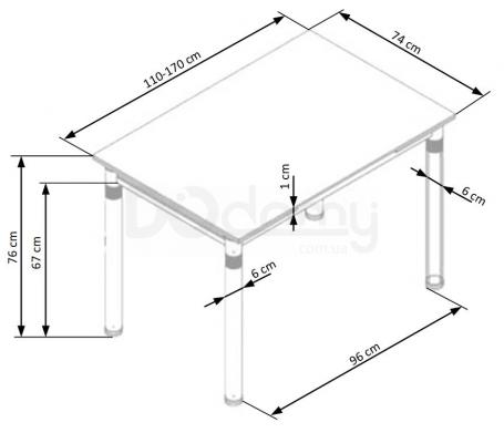 Стіл обідній HALMAR L31 бежевий, фото 2