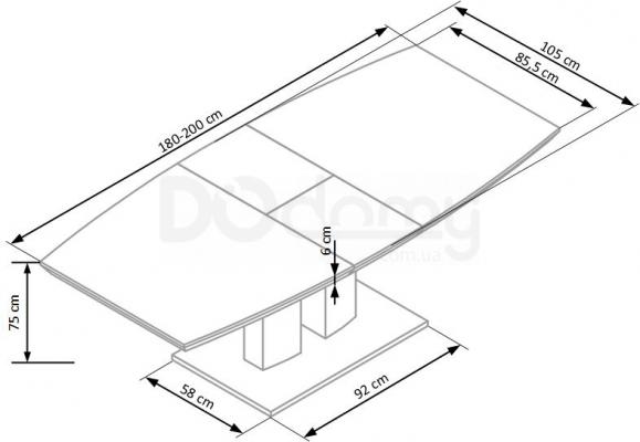 Стіл HALMAR LORENZO, фото 2