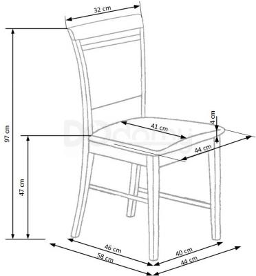 Стул HALMAR Albert Орех, фото 2