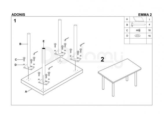 Стол HALMAR ADONIS, фото 2