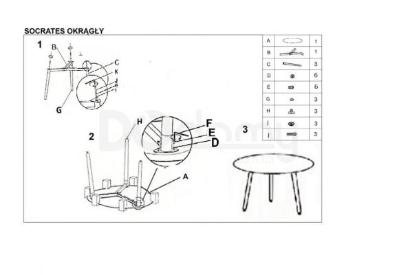 Стол HALMAR SOCRATES круглый, фото 2