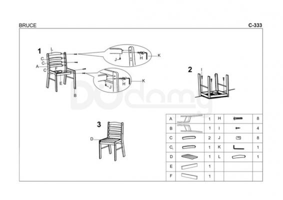 Стул HALMAR Bruce, фото 3
