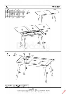 Стол раскладной HALMAR ORCHID, фото 2